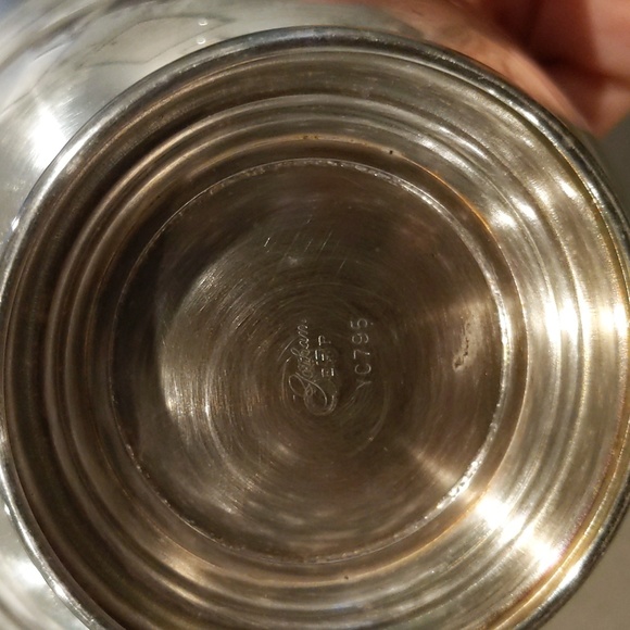 Midcentury Gorham Silver Plated Swedish Glass Lining Bowl - Picture 5 of 7